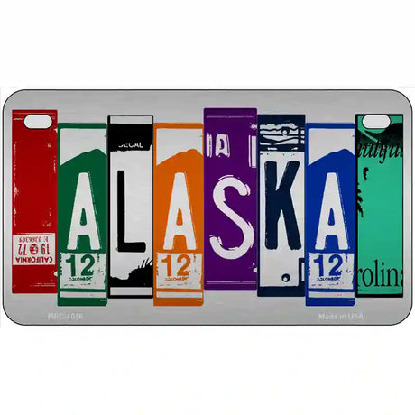 Alaska License Plate Art Metal Novelty License Plate 7" x 4" (MP)