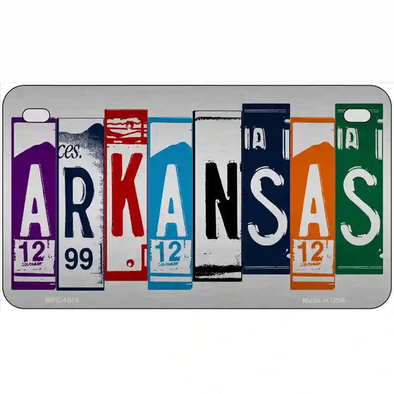 Arkansas License Plate Art Metal Novelty License Plate 7" x 4" (MP)