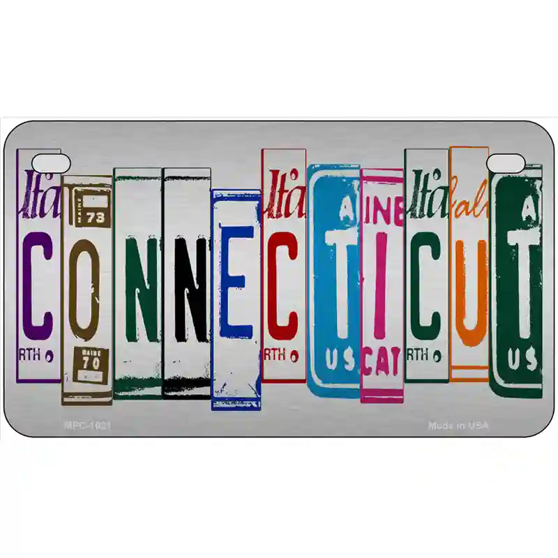 Connecticut License Plate Art Metal Novelty License Plate 7" x 4" (MP)