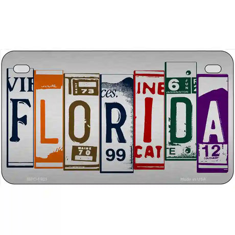 Florida License Plate Art Metal Novelty License Plate 7" x 4" (MP)