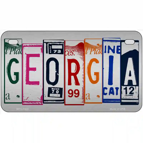 Georgia License Plate Art Metal Novelty License Plate 7" x 4" (MP)