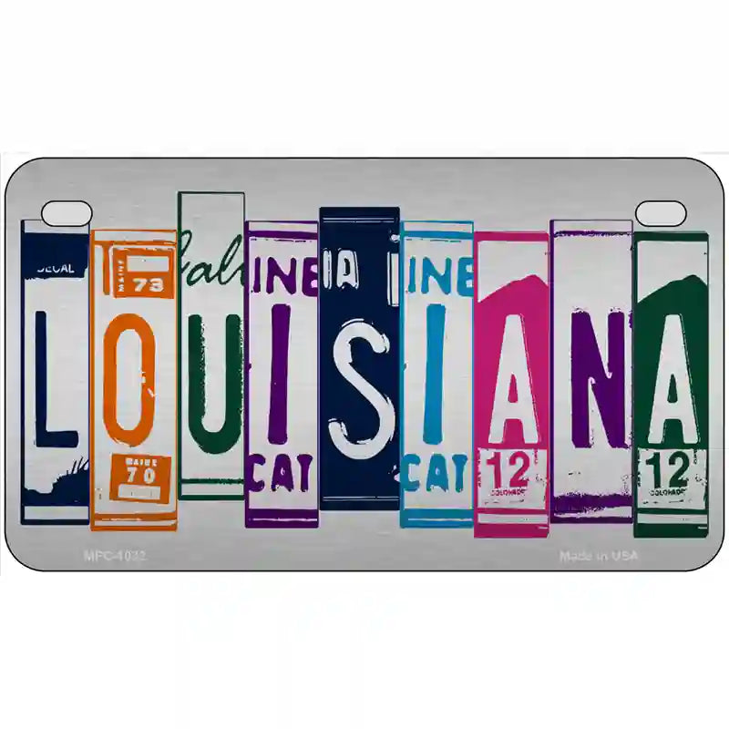 Louisiana License Plate Art Metal Novelty License Plate 7" x 4" (MP)