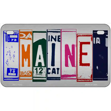 Maine License Plate Art Metal Novelty License Plate 7" x 4" (MP)