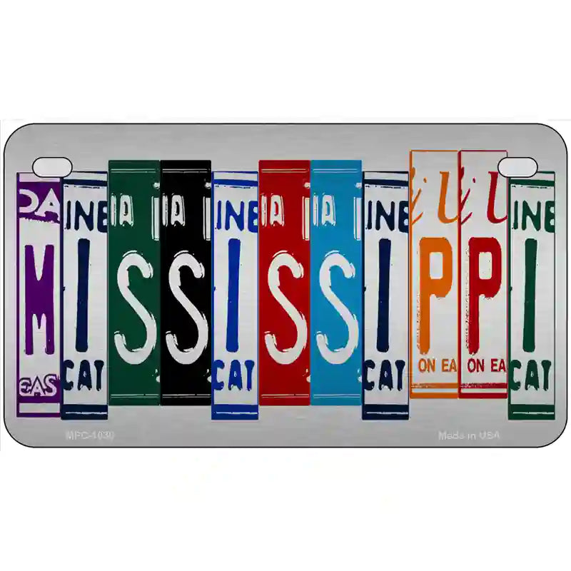 Mississippi License Plate Art Metal Novelty License Plate 7" x 4" (MP)