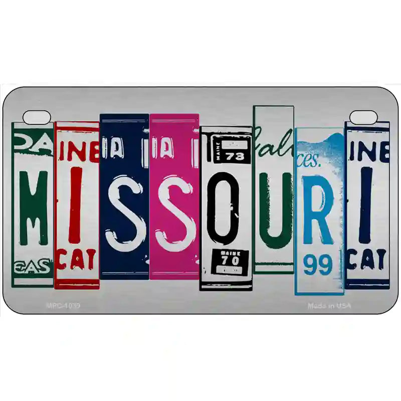 Missouri License Plate Art Metal Novelty License Plate 7" x 4" (MP)