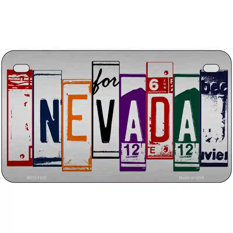 Nevada License Plate Art Metal Novelty License Plate 7" x 4" (MP)