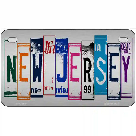 New Jersey License Plate Art Metal Novelty License Plate 7" x 4" (MP)