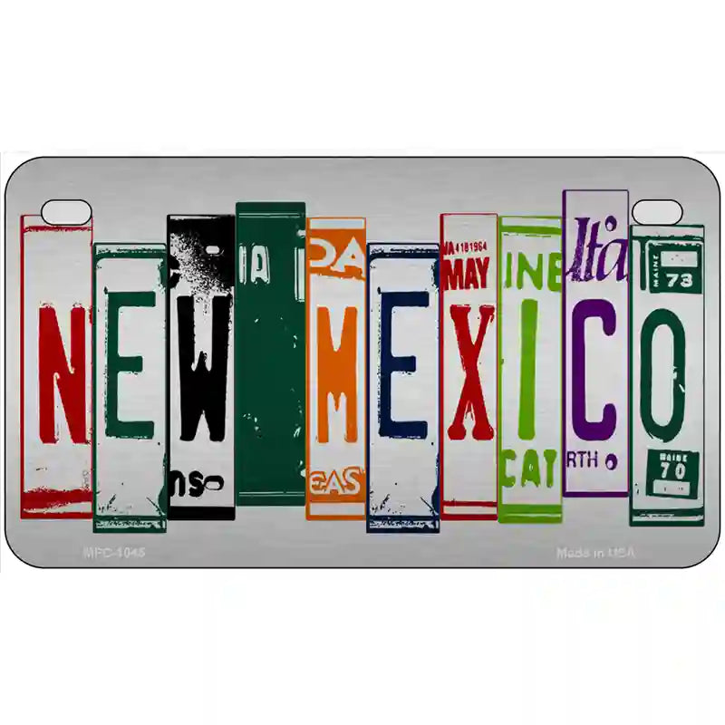 New Mexico License Plate Art Metal Novelty License Plate 7" x 4" (MP)