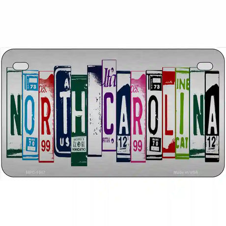 North Carolina License Plate Art Metal Novelty License Plate