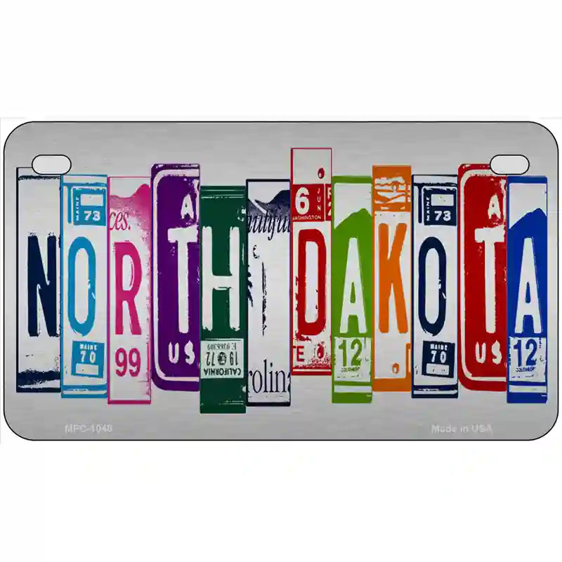 North Dakota License Plate Art Metal Novelty License Plate 7" x 4" (MP)