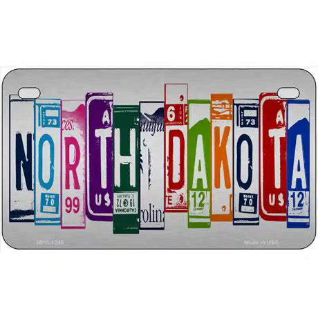 North Dakota License Plate Art Metal Novelty License Plate 7" x 4" (MP)