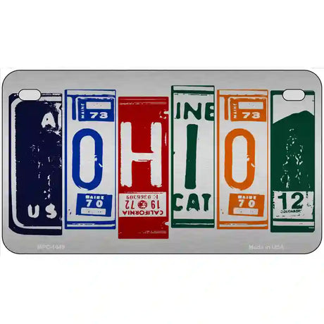 Ohio License Plate Art Metal Novelty License Plate 7" x 4" (MP)