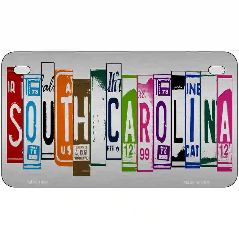 South Carolina License Plate Art Metal Novelty License Plate 7" x 4" (MP)