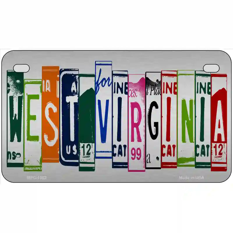 West Virginia License Plate Art Metal Novelty License Plate 7" x 4" (MP)