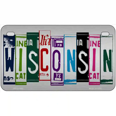 Wisconsin License Plate Art Metal Novelty License Plate 7" x 4" (MP)