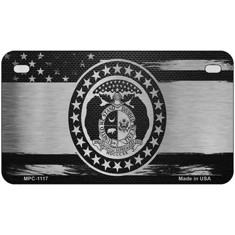 Missouri Carbon Fiber Novelty Metal License Plate 7" x 4" (MP)