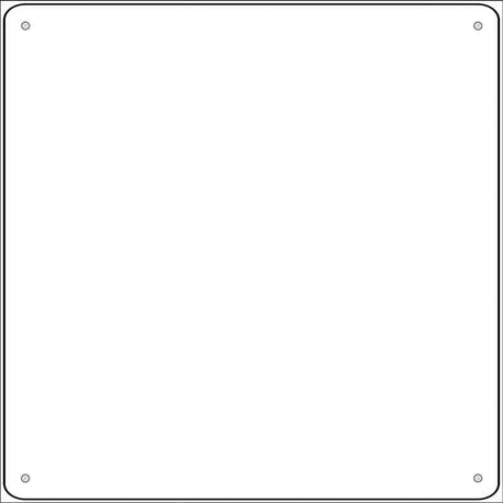 BULK-MSQ-000 White Dye Sublimation 6" Wholesale Novelty Metal Small Square Sign 100pc Pack