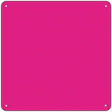 Pink Solid Novelty Metal Square Sign 6" (MSQ)