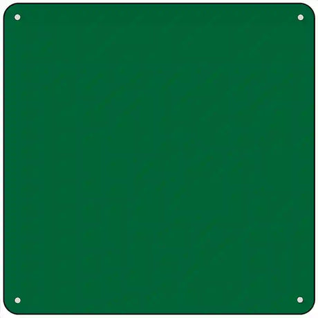 Green Solid Novelty Metal Square Sign 6" (MSQ)