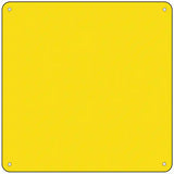 Yellow Solid Novelty Metal Square Sign 6" (MSQ)