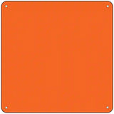 Orange Solid Novelty Metal Square Sign 6" (MSQ)