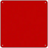 Red Solid Novelty Metal Square Sign 6" (MSQ)