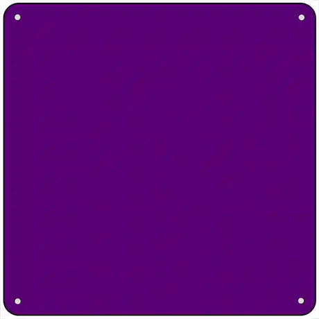 Purple Solid Novelty Metal Square Sign 6" (MSQ)