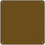 Brown Solid Novelty Metal Square Sign 6" (MSQ)