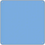 Light Blue Solid Novelty Metal Square Sign 6" (MSQ)