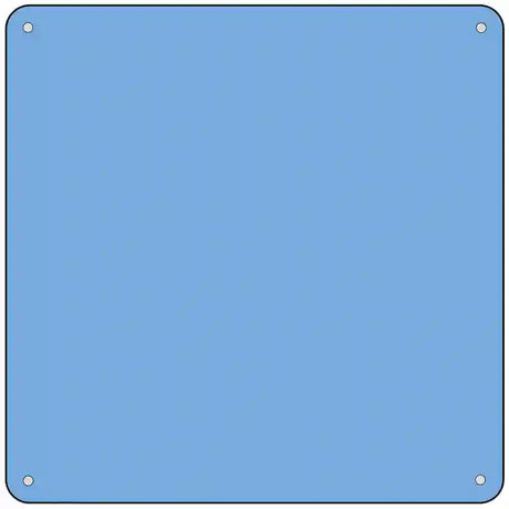 Light Blue Solid Novelty Metal Square Sign 6" (MSQ)