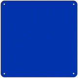 Blue Solid Novelty Metal Square Sign 6" (MSQ)