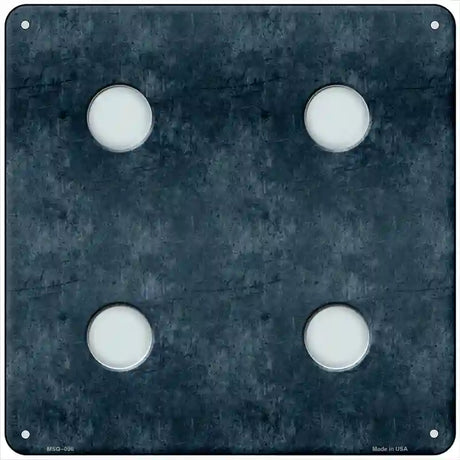 Dice Roll 4 Novelty Metal Square Sign 6" (MSQ)