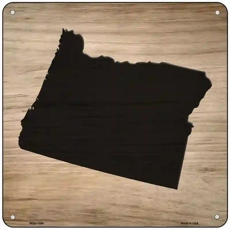 Oregon Shape Letter Tile Novelty Metal Square Sign 6" (MSQ)