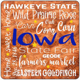 Iowa Motto Novelty Metal Square Sign 6" (MSQ)