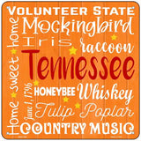 Tennessee Motto Novelty Metal Square Sign 6" (MSQ)