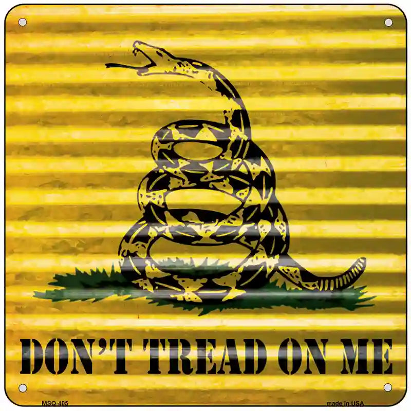 Dont Tread On Me Novelty Square Sign 6" (MSQ)