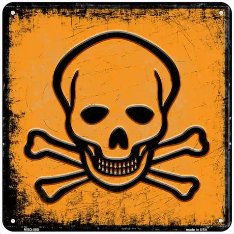 Danger Novelty Metal Square Sign 6" (MSQ)