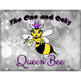 Queen Bee Horizontal Metal Novelty Parking Sign 9" x 12" (P)