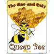 Queen Bee Gold Metal Novelty Parking Sign 9" x 12" (P)