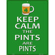 Pints Metal Novelty Parking Sign 9" x 12" (P)