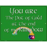 Pot of Gold Metal Novelty Parking Sign 9" x 12" (P)