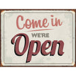 Were Open Metal Novelty Parking Sign 9" x 12" (P)