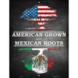 American Grown Mexican Roots Metal Novelty Parking Sign 9" x 12" (P)