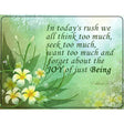 Todays Rush We Forget Metal Novelty Parking Sign 9" x 12" (P)