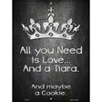 Love And A Tiara Metal Novelty Parking Sign 9" x 12" (P)