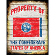 Property Of Tennessee Metal Novelty Parking Sign 9" x 12" (P)