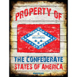 Property Of Arkansas Metal Novelty Parking Sign 9" x 12" (P)