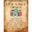 Life Is Like A Camera Metal Novelty Parking Sign 9" x 12" (P)