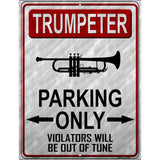 Trumpeter Parking Metal Novelty Parking Sign 9" x 12" (P)