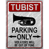 Tubaist Parking Metal Novelty Parking Sign 9" x 12" (P)